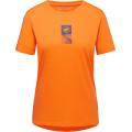 Core T-Shirt Wmn Emblem dark tangerine